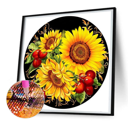 Sunflower - Full Round Drill Diamond Painting 30*30CM