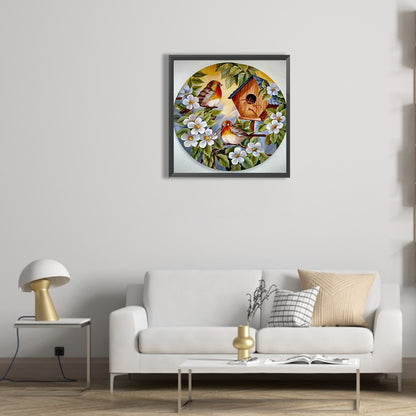 Bird House - Full Round Drill Diamond Painting 30*30CM
