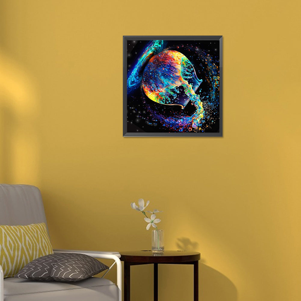 12 Constellations Aquarius - Full Round Drill Diamond Painting 30*30CM