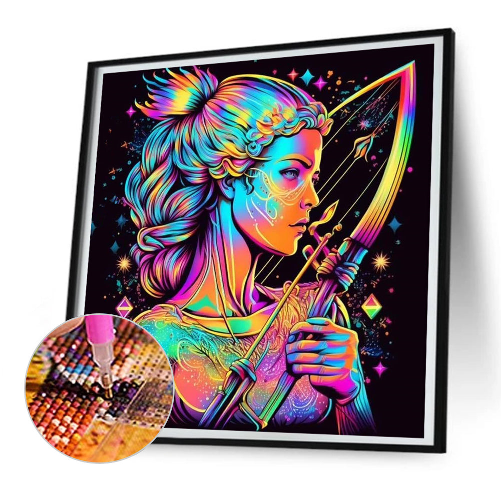 12 Constellation Sagittarius - Full Round Drill Diamond Painting 30*30CM