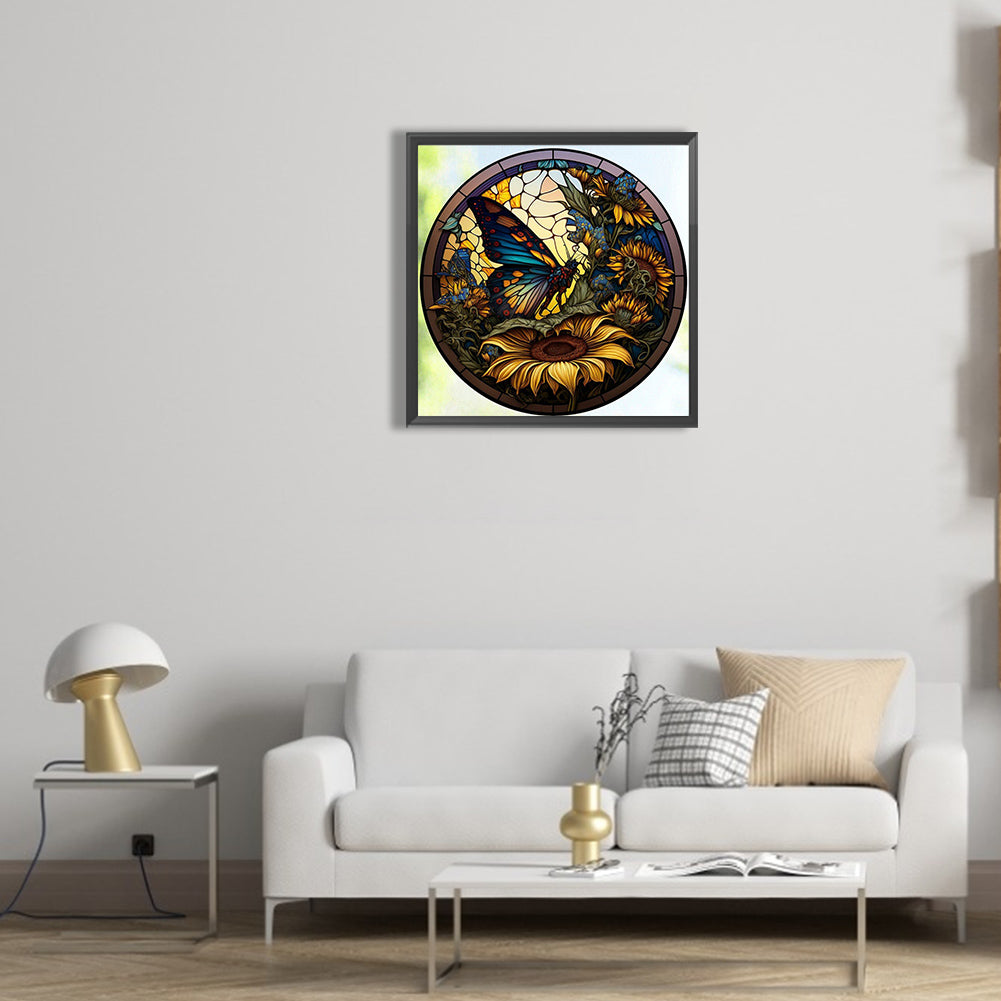 Butterfly - Full Round Drill Diamond Painting 30*30CM