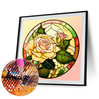 Yellow Rose - Full Round Drill Diamond Painting 30*30CM