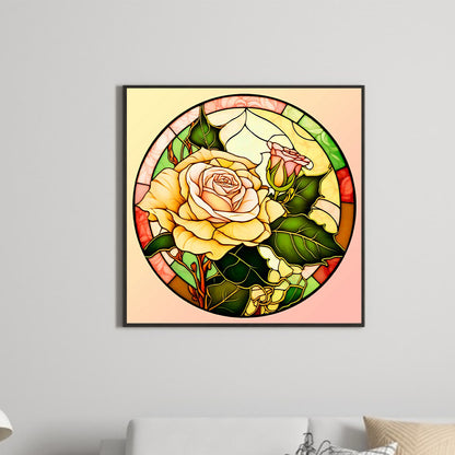 Yellow Rose - Full Round Drill Diamond Painting 30*30CM