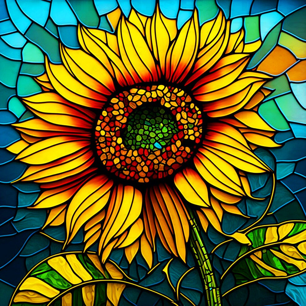 A SuNFLower - Full Round Drill Diamond Painting 30*30CM