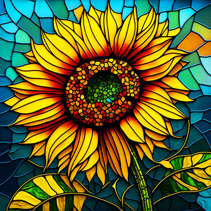 A SuNFLower - Full Round Drill Diamond Painting 30*30CM