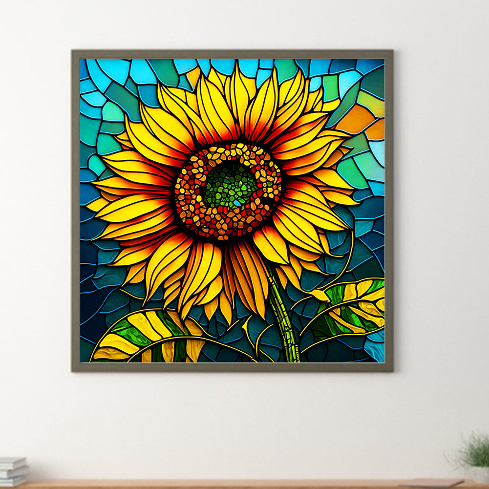 A SuNFLower - Full Round Drill Diamond Painting 30*30CM