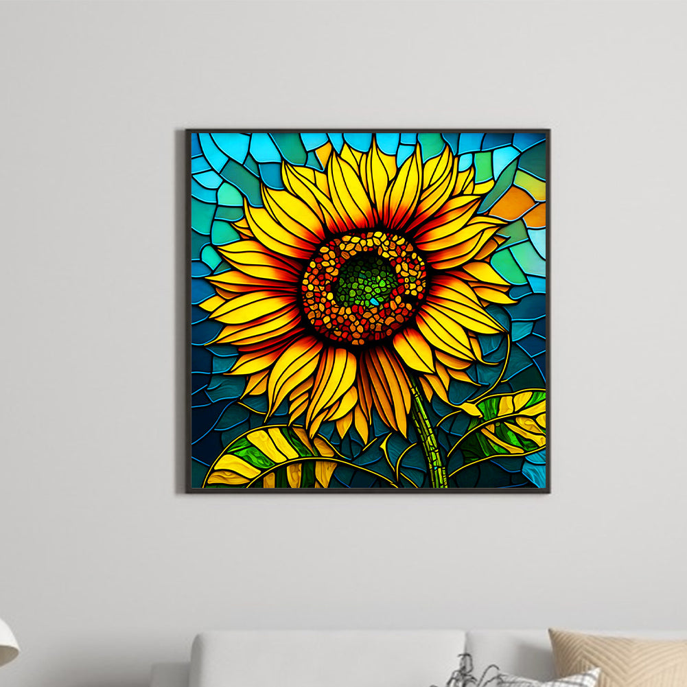 A SuNFLower - Full Round Drill Diamond Painting 30*30CM