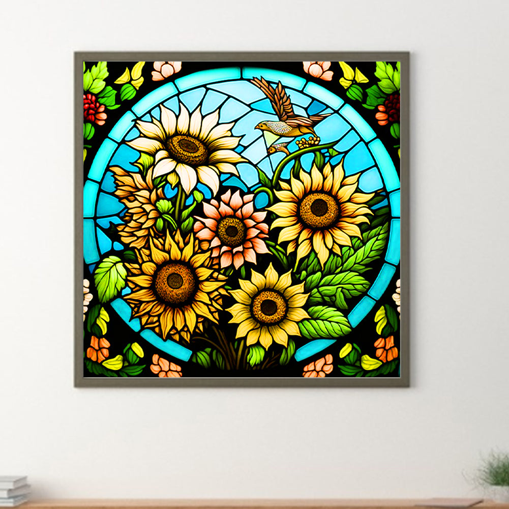 Many SuNFLowers - Full Round Drill Diamond Painting 30*30CM