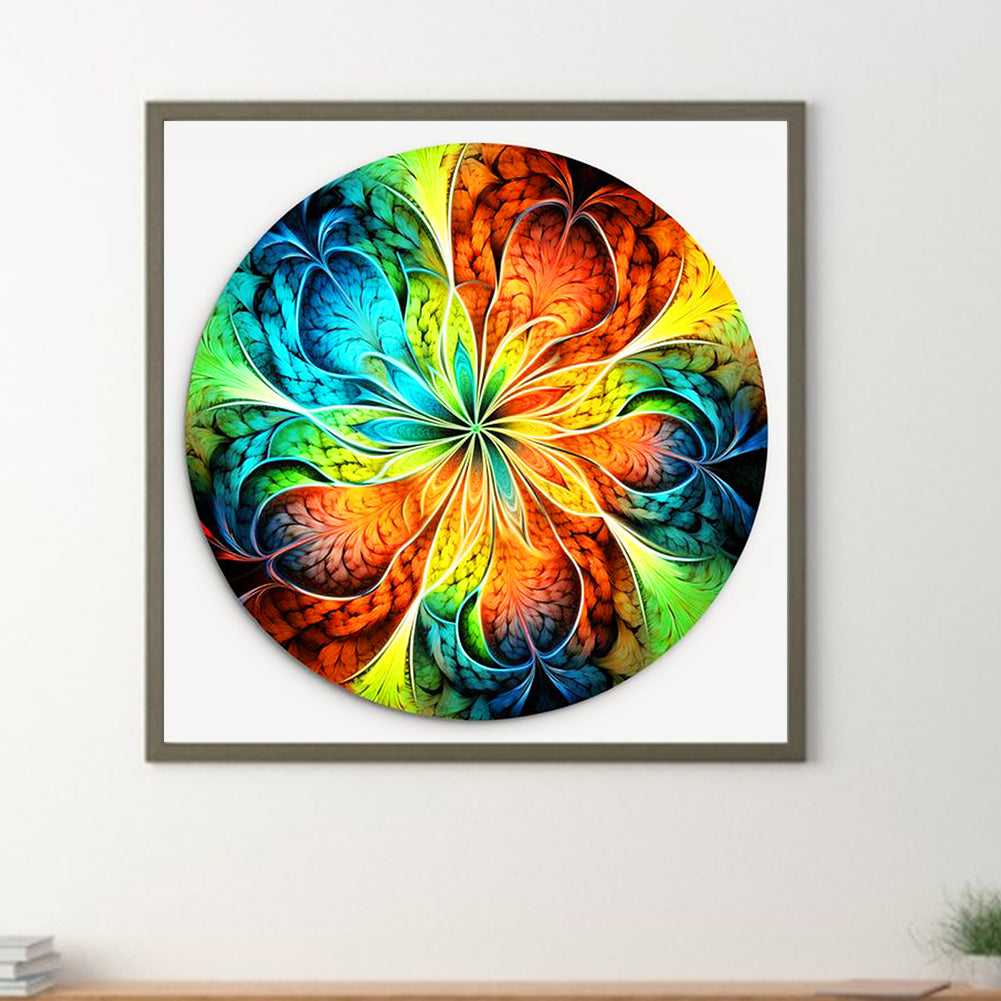 Colored Petals - Full Round Drill Diamond Painting 30*30CM