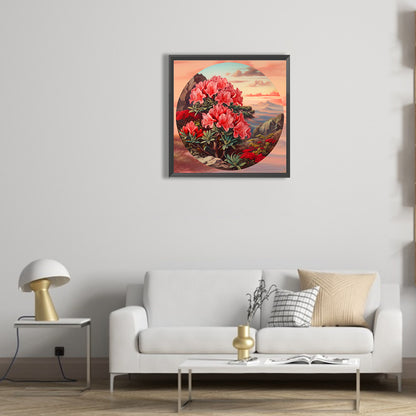 Rhododendron - Full Round Drill Diamond Painting 30*30CM