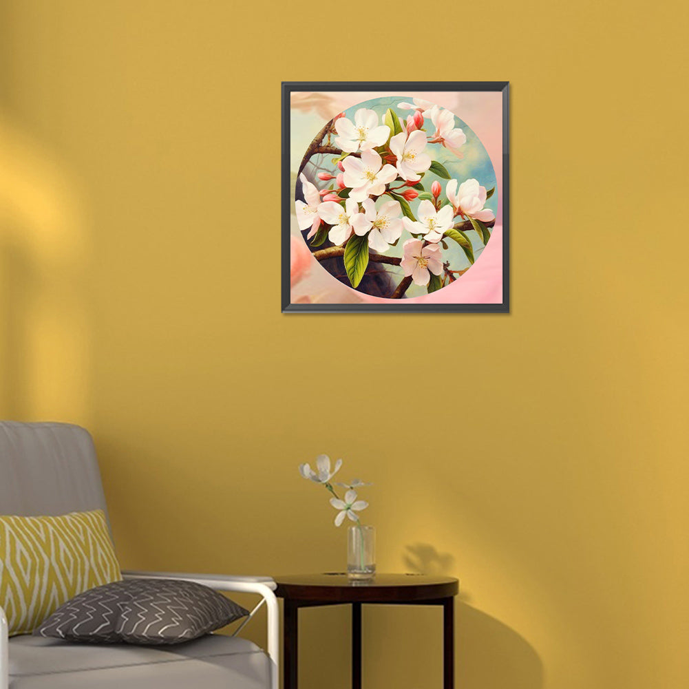 Peach Blossom - Full Round Drill Diamond Painting 30*30CM