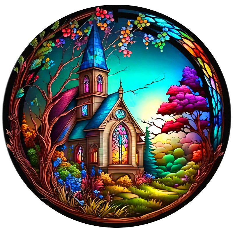 Small House - Full Round Drill Diamond Painting 30*30CM
