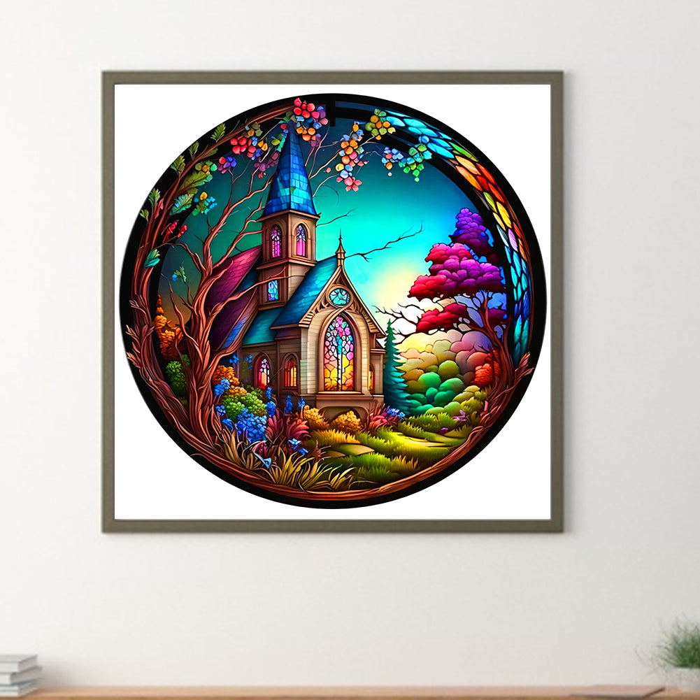 Small House - Full Round Drill Diamond Painting 30*30CM