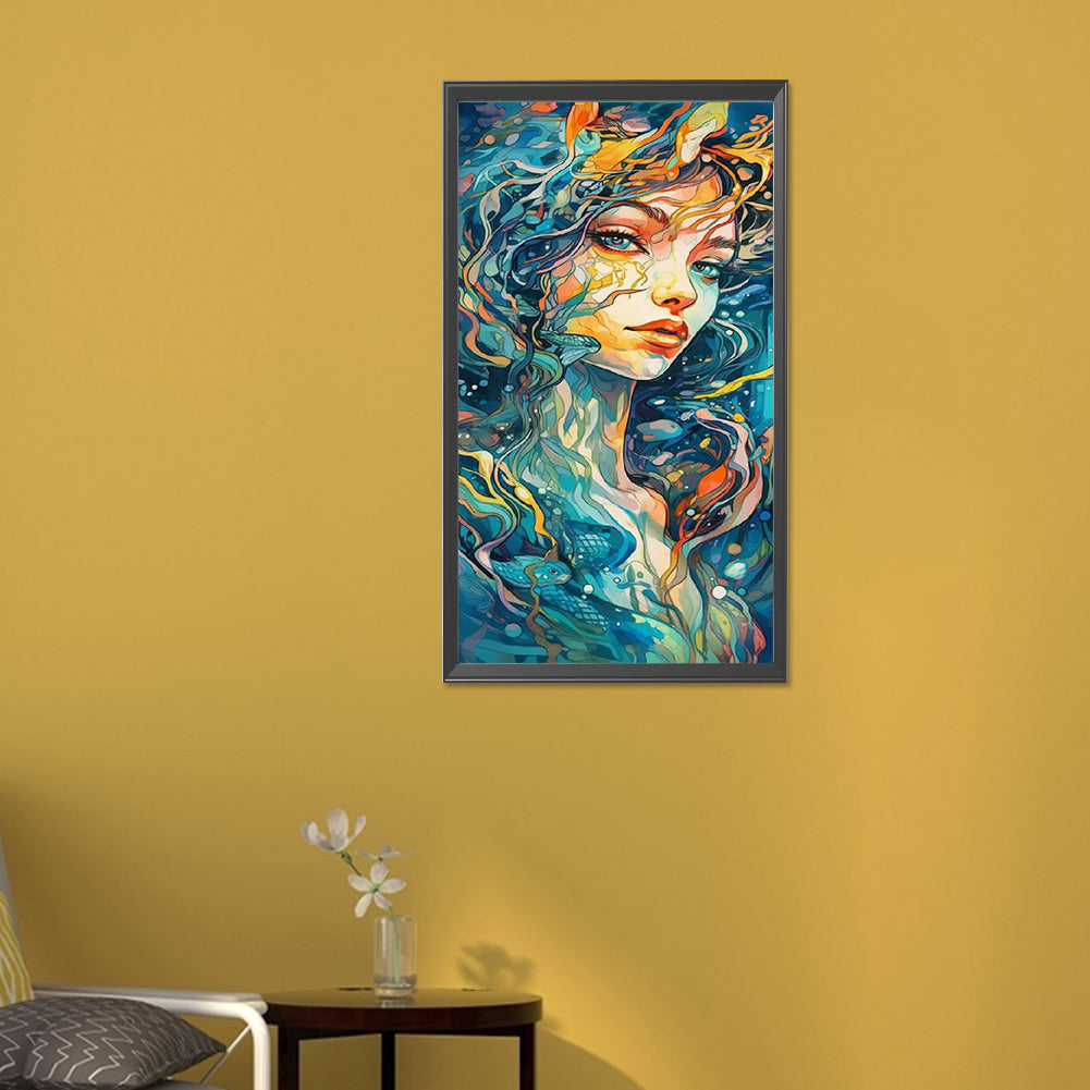 Daughter Of The Sea - Full Round Drill Diamond Painting 30*60CM
