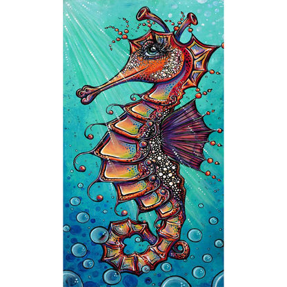 Seahorse - Full Round Drill Diamond Painting 30*60CM