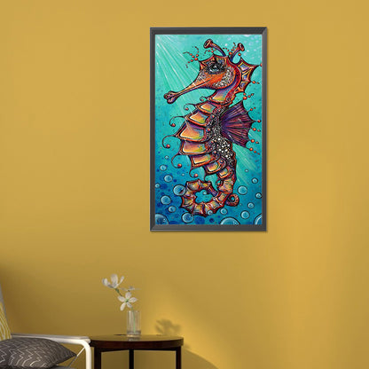 Seahorse - Full Round Drill Diamond Painting 30*60CM