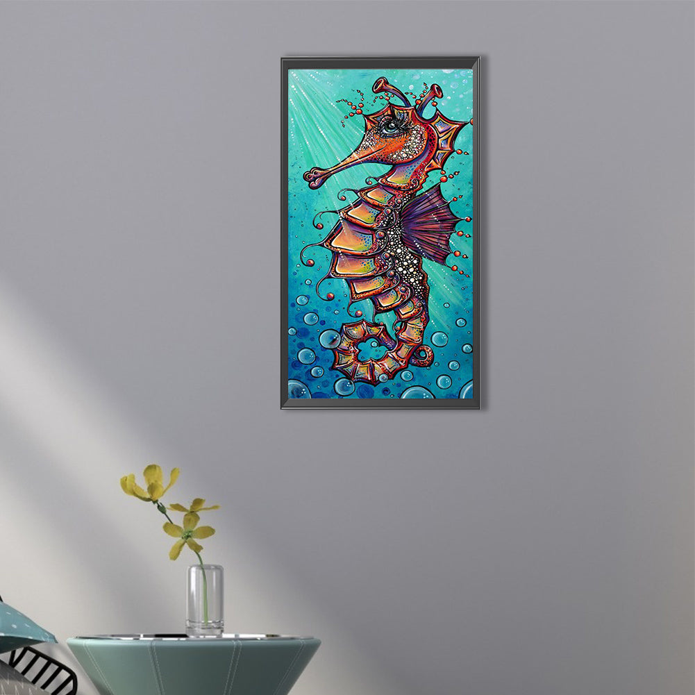 Seahorse - Full Round Drill Diamond Painting 30*60CM