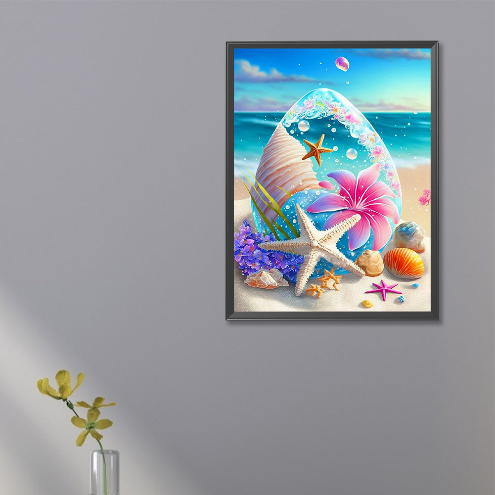 Sea Starfish Shell - Full Square Drill Diamond Painting 20*30CM