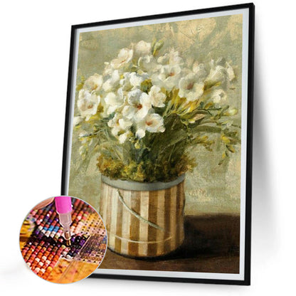 Desktop Ornament Potted Plant - Full Round Drill Diamond Painting 30*40CM