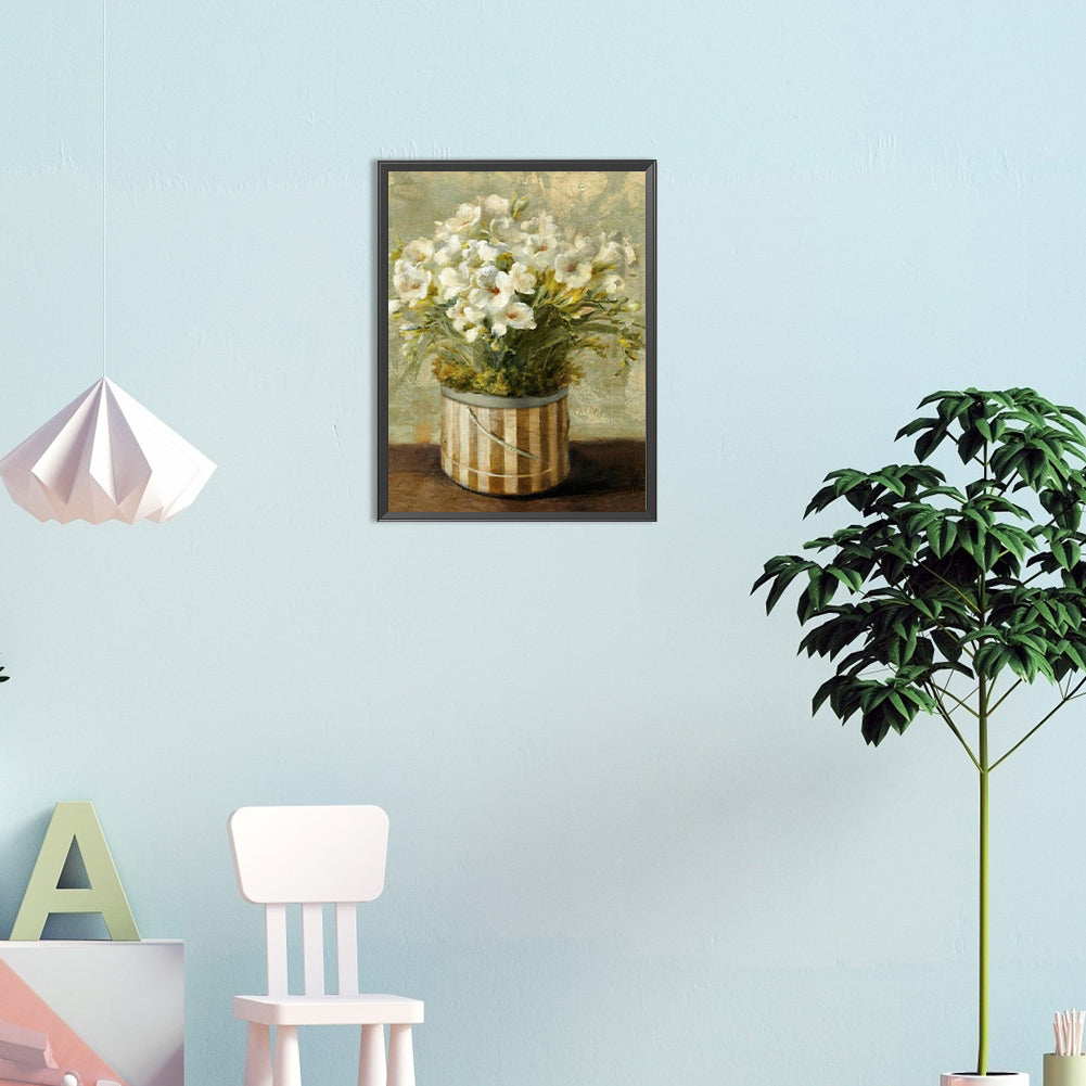 Desktop Ornament Potted Plant - Full Round Drill Diamond Painting 30*40CM