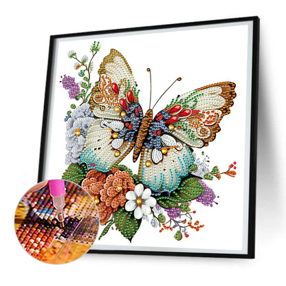 Butterfly - Special Shaped Drill Diamond Painting 30*30CM