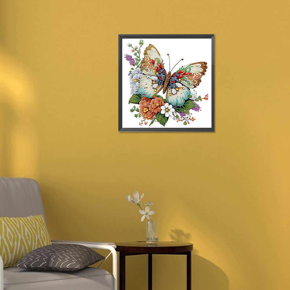 Butterfly - Special Shaped Drill Diamond Painting 30*30CM