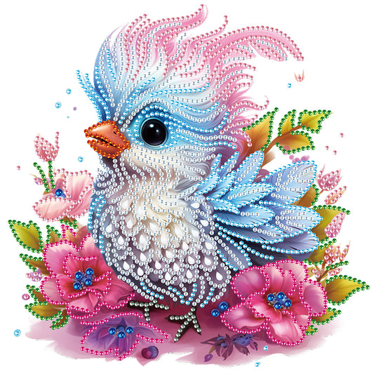 Fluffy Bird - Special Shaped Drill Diamond Painting 30*30CM