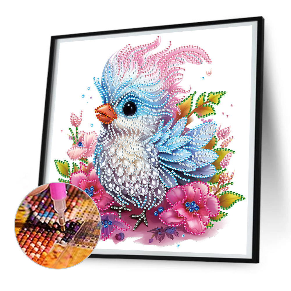 Fluffy Bird - Special Shaped Drill Diamond Painting 30*30CM