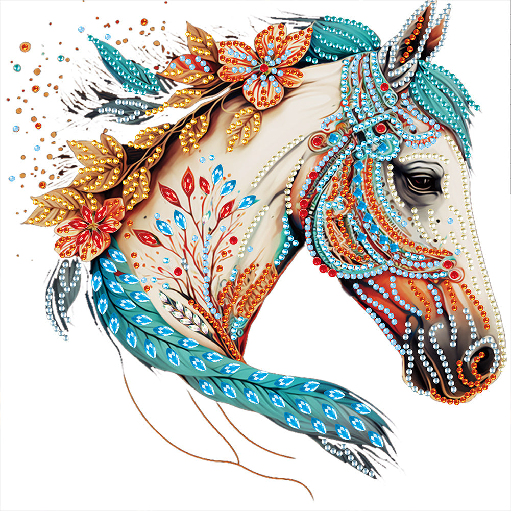 Horse - Special Shaped Drill Diamond Painting 30*30CM