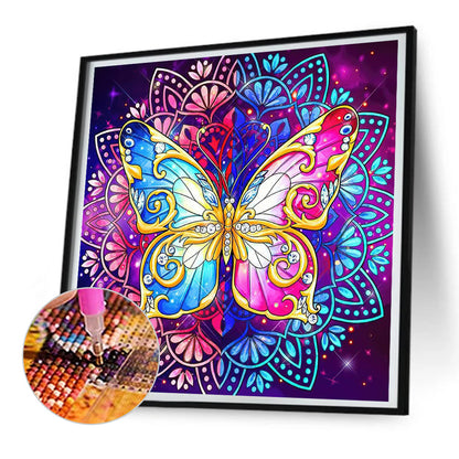 Blossom Butterfly - Full Round Drill Diamond Painting 30*30CM