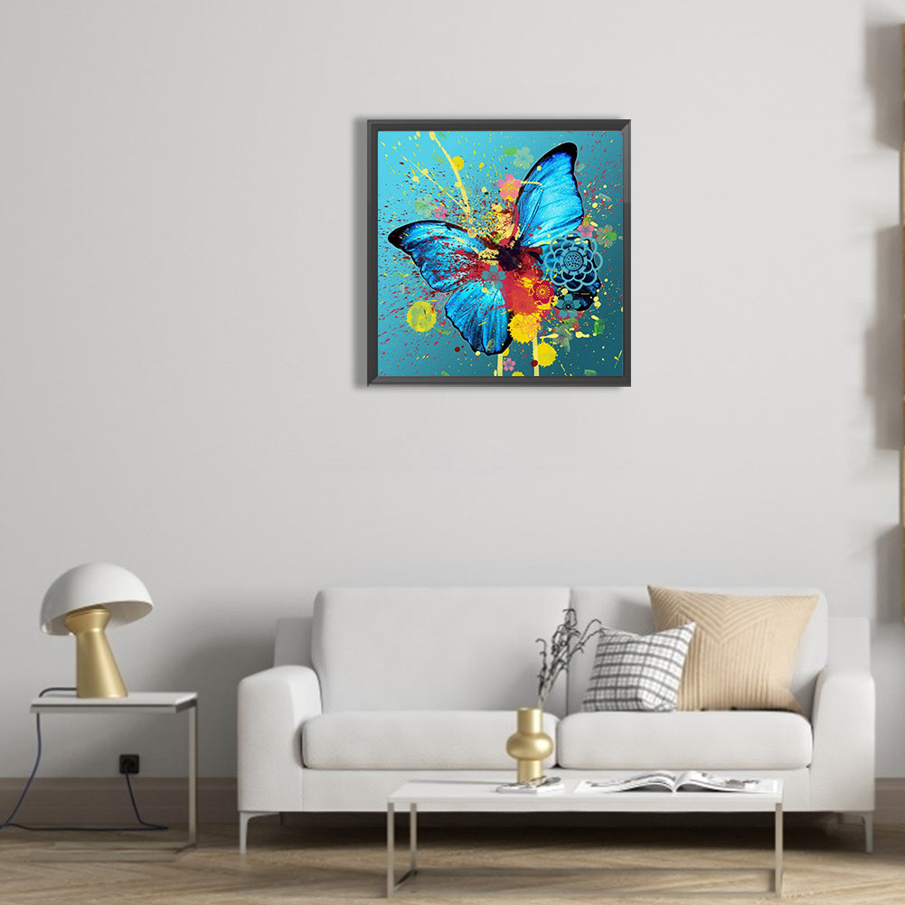 Blossom Butterfly - Full Round Drill Diamond Painting 30*30CM