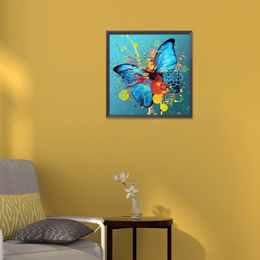 Blossom Butterfly - Full Round Drill Diamond Painting 30*30CM