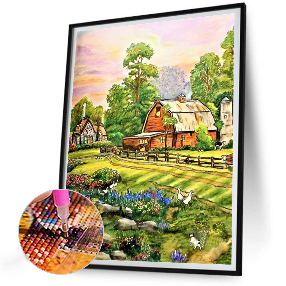 Country Garden - Full Round Drill Diamond Painting 30*40CM