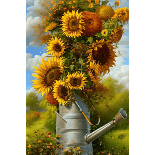 Sunflower - Full Round Drill Diamond Painting 40*60CM