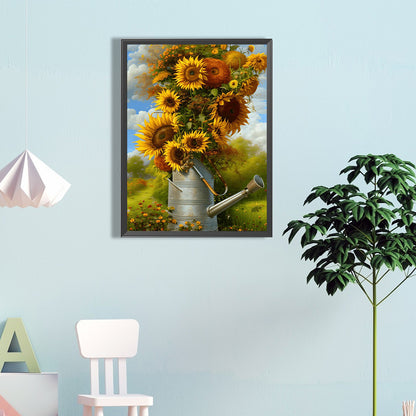 Sunflower - Full Round Drill Diamond Painting 40*60CM