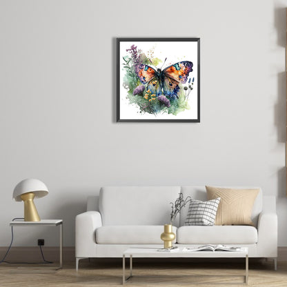 Colorful Butterfly - Full Round Drill Diamond Painting 30*30CM