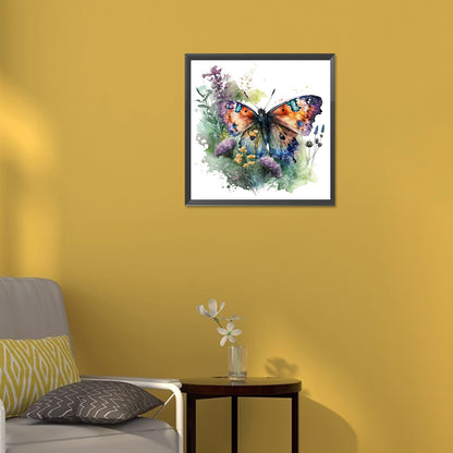 Colorful Butterfly - Full Round Drill Diamond Painting 30*30CM