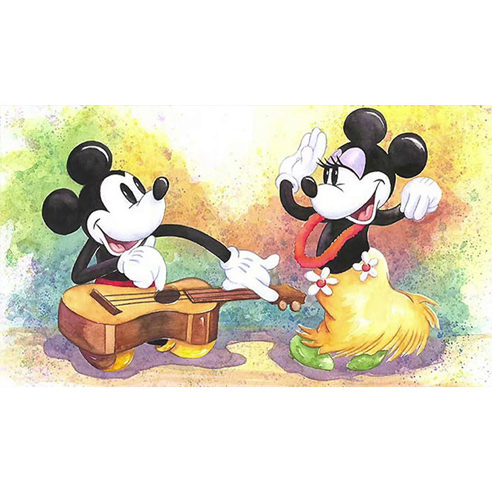 Singing And Dancing Mickey Mouse - Full Round Drill Diamond Painting 80*45CM