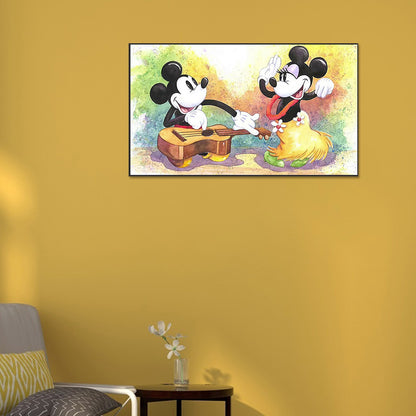 Singing And Dancing Mickey Mouse - Full Round Drill Diamond Painting 80*45CM