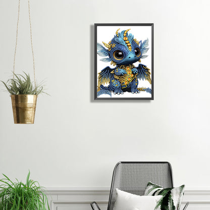 Baby Dragon - Special Shaped Drill Diamond Painting 30*40CM