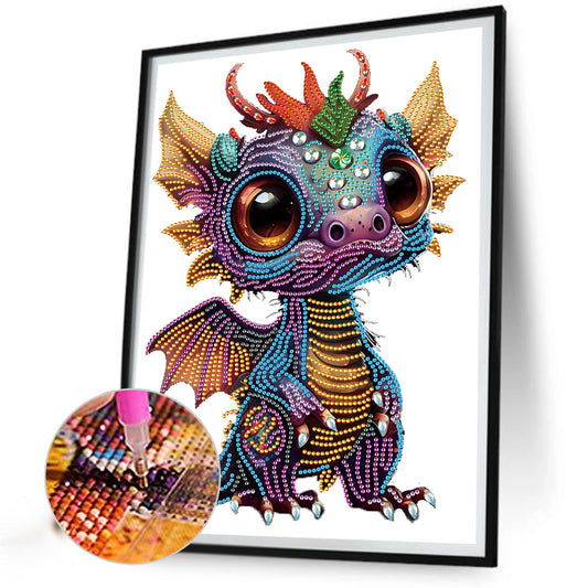 Baby Dragon - Special Shaped Drill Diamond Painting 30*40CM