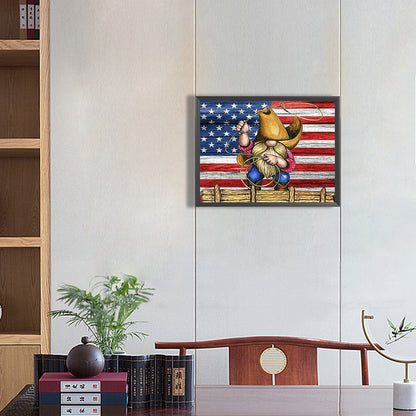 Cowboy Gnome - Full Square Drill Diamond Painting 40*30CM