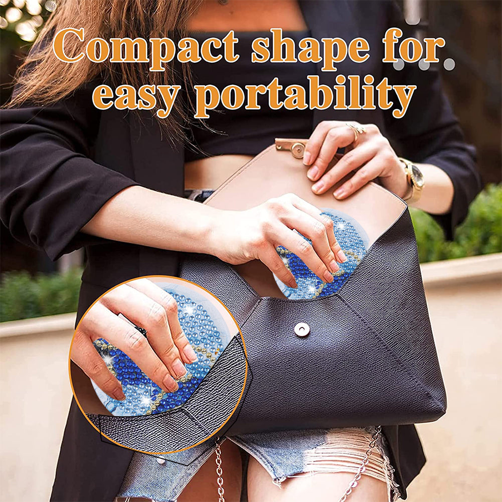 DIY Crystal Diamond Mirror Art Craft Set Paint by Number Kits for Adult and Kids