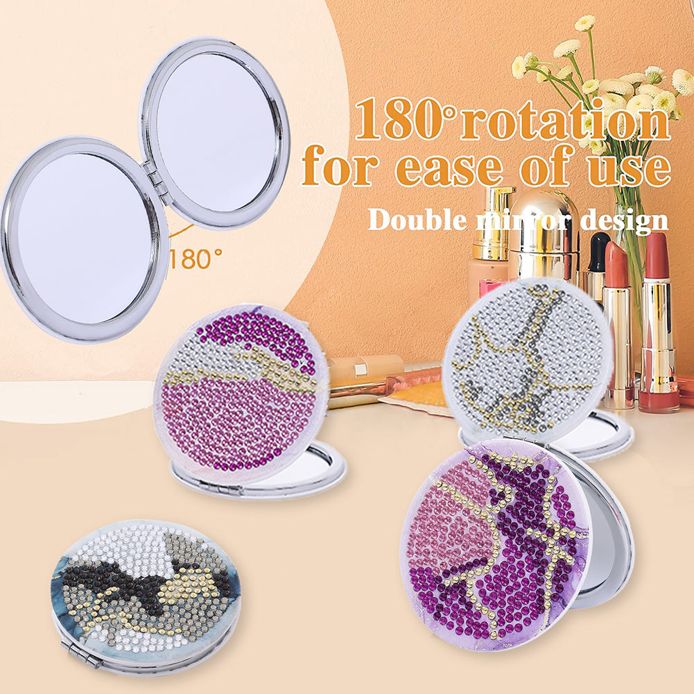 DIY Crystal Diamond Mirror Art Craft Set Paint by Number Kits for Adult and Kids