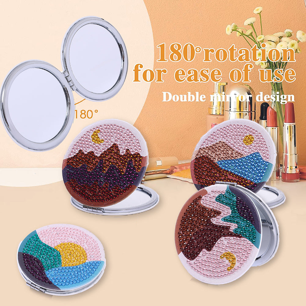 DIY Crystal Diamond Mirror Art Craft Set Paint by Number Kits for Adult and Kids