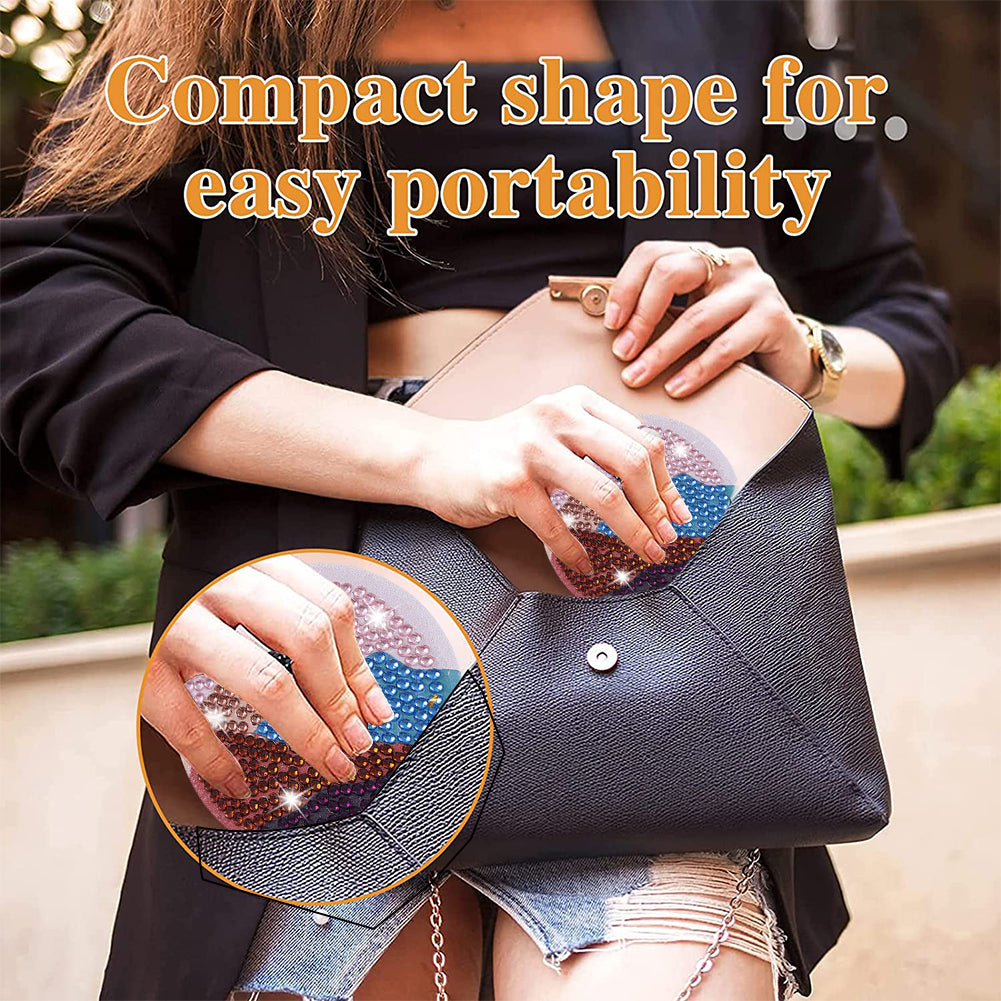 DIY Crystal Diamond Mirror Art Craft Set Paint by Number Kits for Adult and Kids