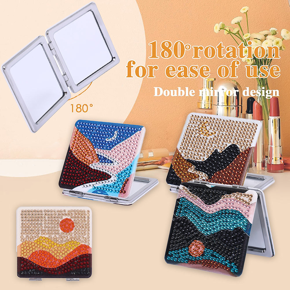 DIY Crystal Diamond Mirror Art Craft Set Paint by Number Kits for Adult and Kids