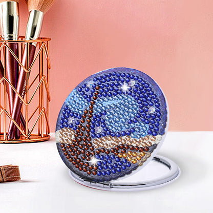 DIY Crystal Diamond Mirror Art Craft Set Paint by Number Kits for Adult and Kids