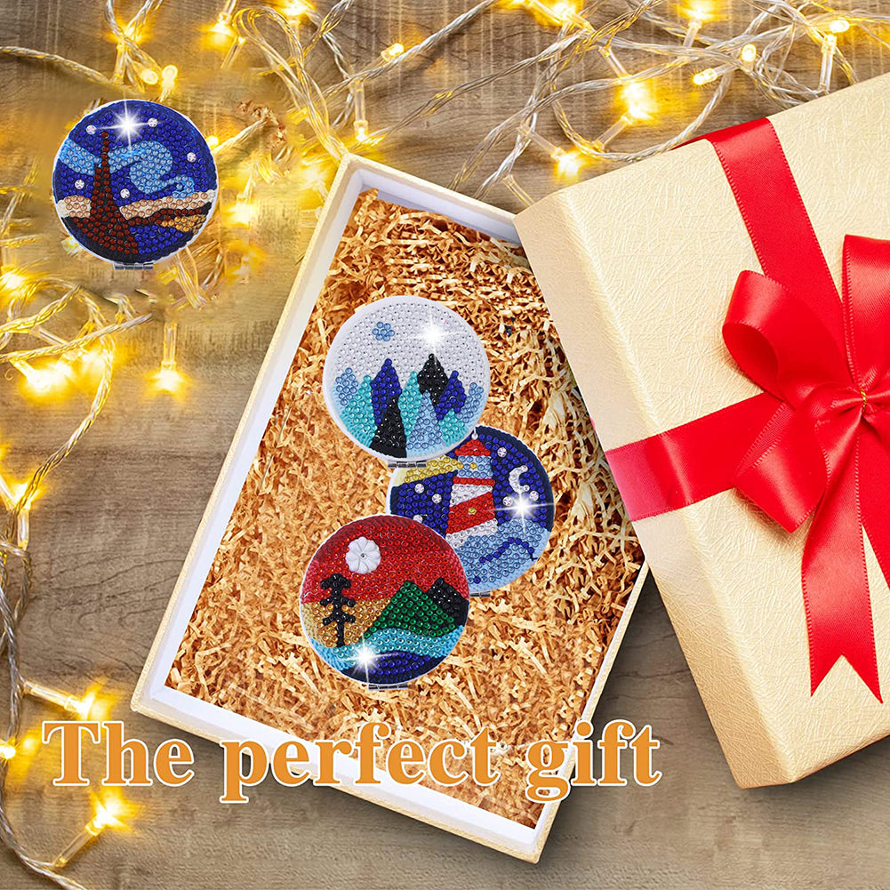 DIY Crystal Diamond Mirror Art Craft Set Paint by Number Kits for Adult and Kids