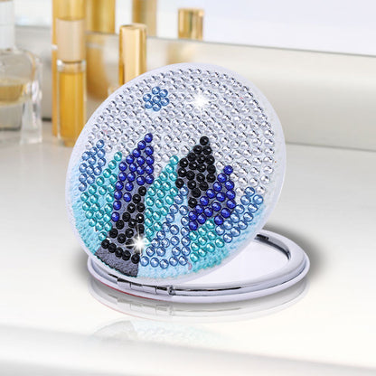 DIY Crystal Diamond Mirror Art Craft Set Paint by Number Kits for Adult and Kids